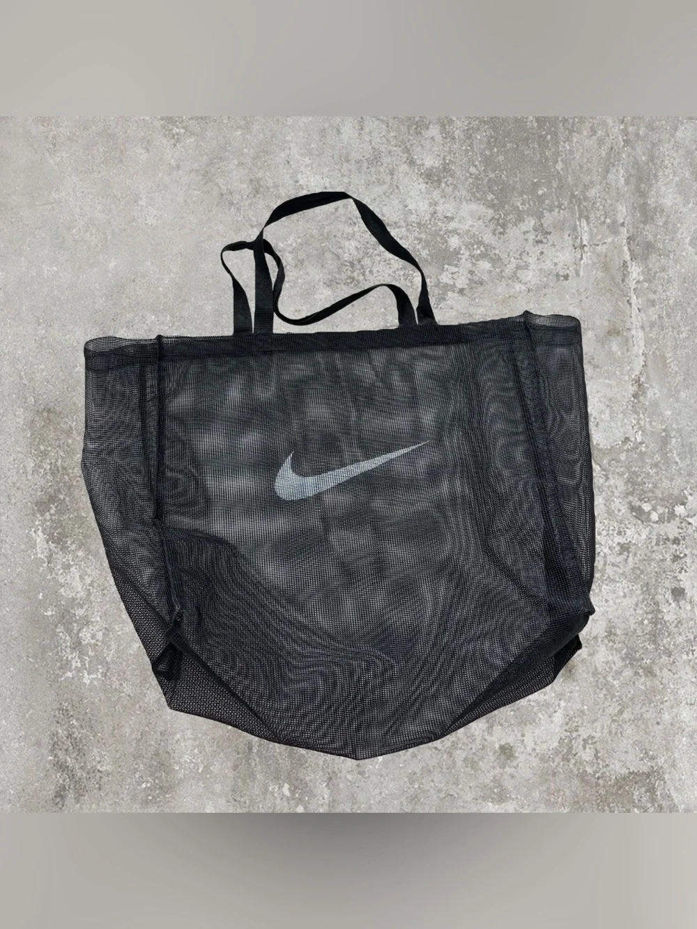 Nike Just Do It Swoosh Mesh Black Beach Bag